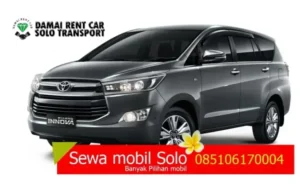Rental Sewa mobil Solo dengan sopir